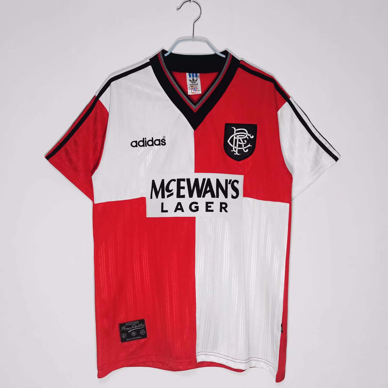 d68e079c3994f5f1867059c40a497a98 1995/1996 Retro Rangers Away Football Shirt 1:1 Thai Quality