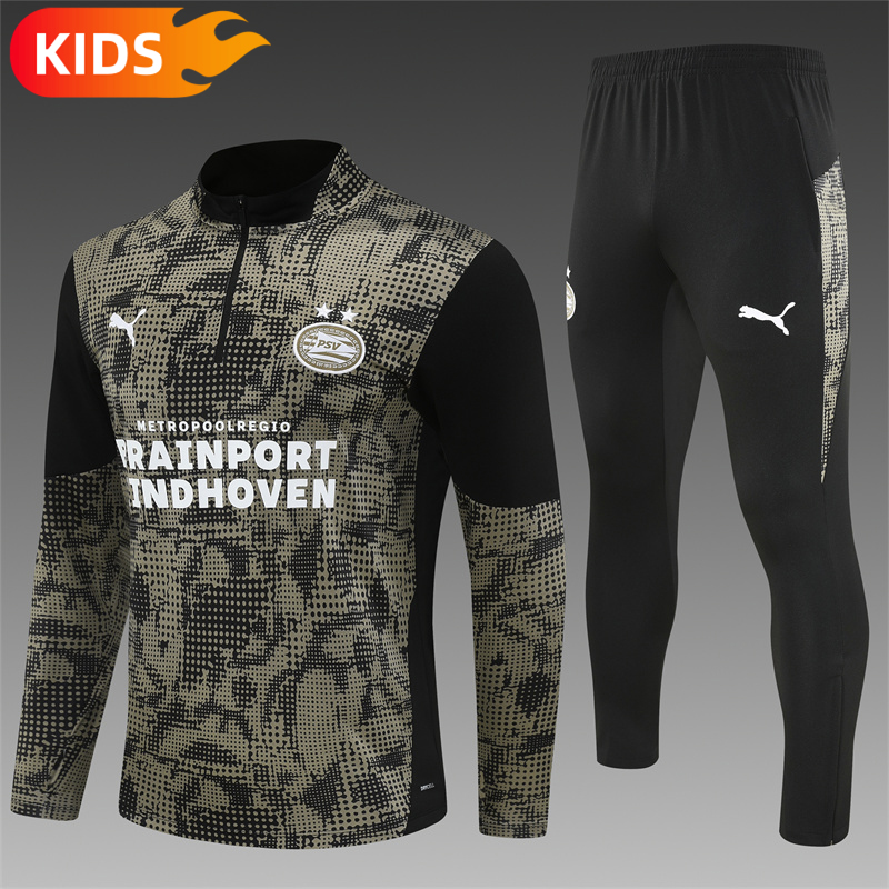 d8d5d700628cfb412b28ae3c8ef9ad90 2025/2026 Eindhoven Half-Pull Football Shirt Kids Size