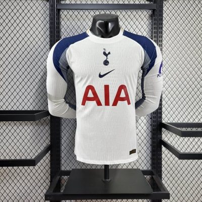 2025/2026 Player Version Long Sleeve Tottenham Hotspur Home Football Shirt 1:1 Thai Quality