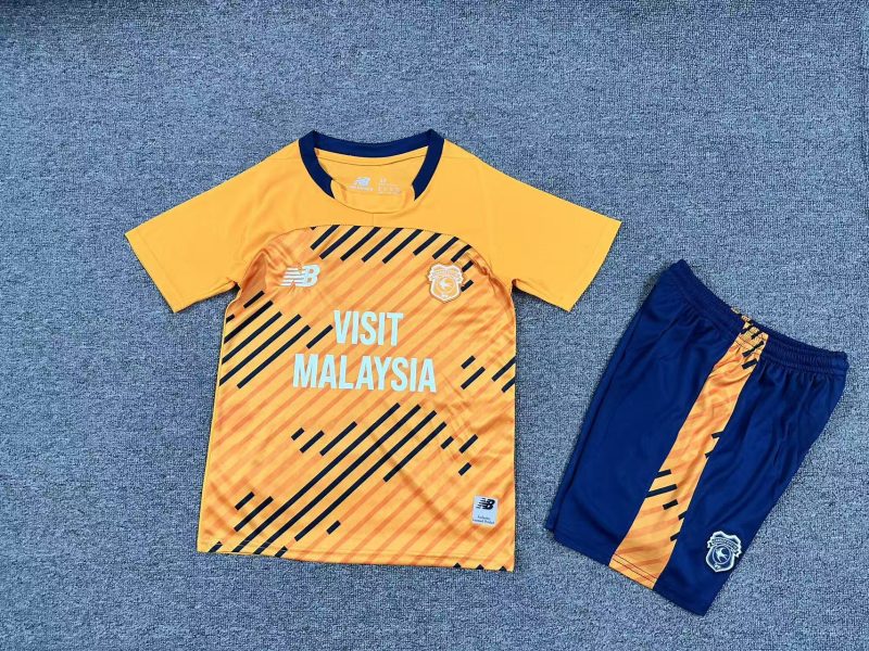 db750430b71a27fb9734ba3a608be691 2025/2026 Cardiff City Third Football Shirt Kids Size 1:1 Thai Quality