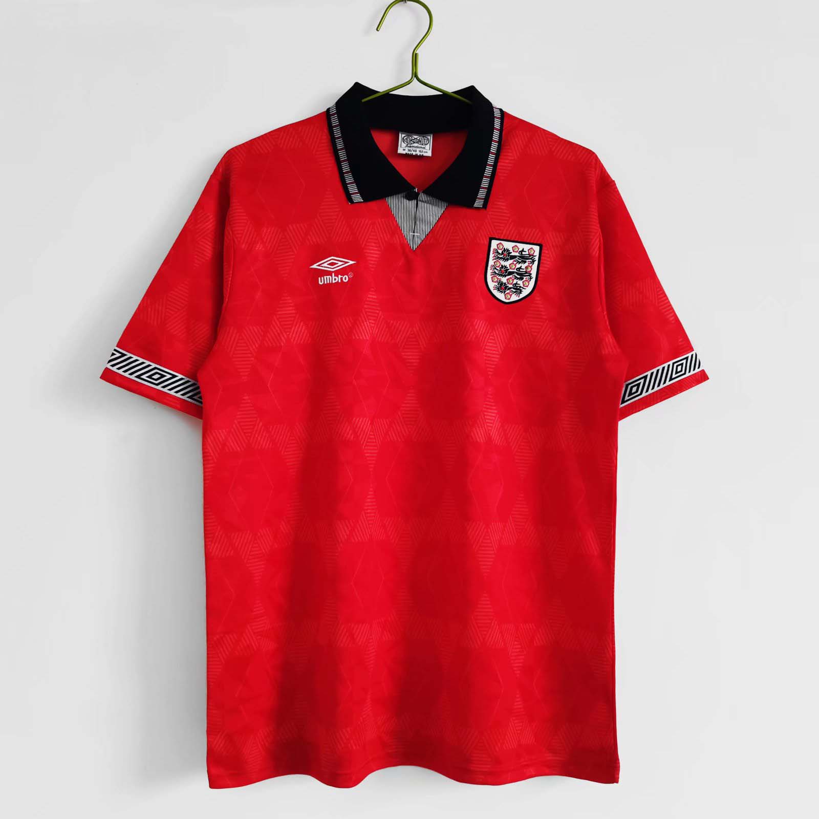 1990 Retro England Away Football Shirt 1:1 Thai Quality