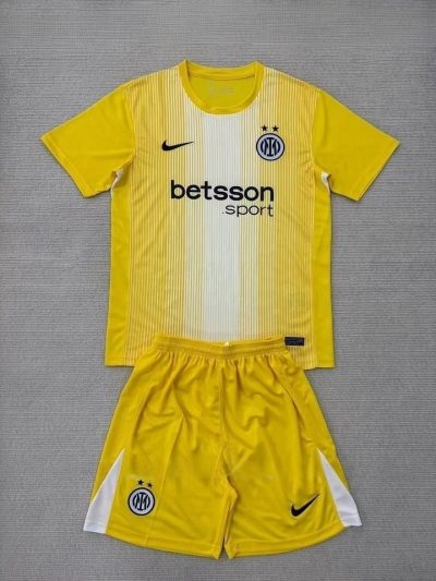 2025/2026 Inter Milan Goalkeeper Football Shirt Kids Size 1:1 Thai Quality