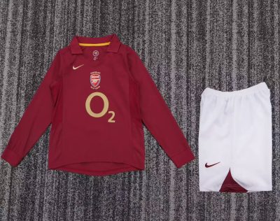 2005/06 Arsenal Home Long sleeves Football Shirt Kids Size 1:1 Thai Quality