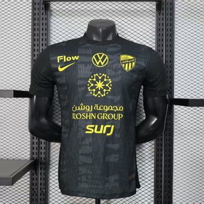 2025/2026 Player Version AL-ITTIHAD JEDDAH Black Football Shirt 1:1 Thai Quality