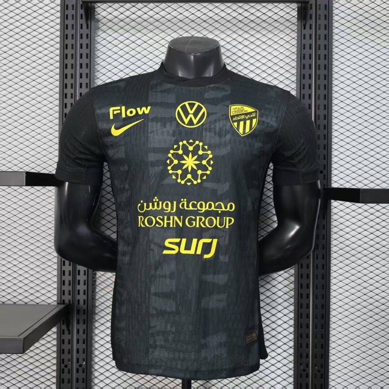 e62bbdc6b8d7b3d14cce295655cc2715 2025/2026 Player Version AL-ITTIHAD JEDDAH Black Football Shirt 1:1 Thai Quality