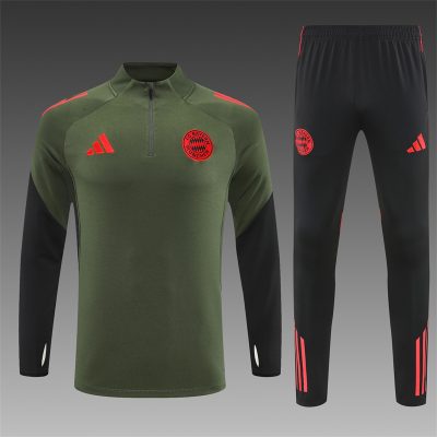 2025/2026 BM Half-Pull Training Suit Football Shirt 1:1 Thai Quality Set