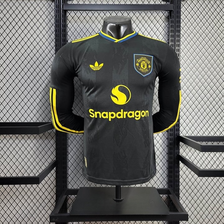 e8f6aba914d2c1bd628a8bbf72b87e88 2025/2026 Long Sleeve Player Version Manchester United Away Football Shirt 1:1 Thai Quality