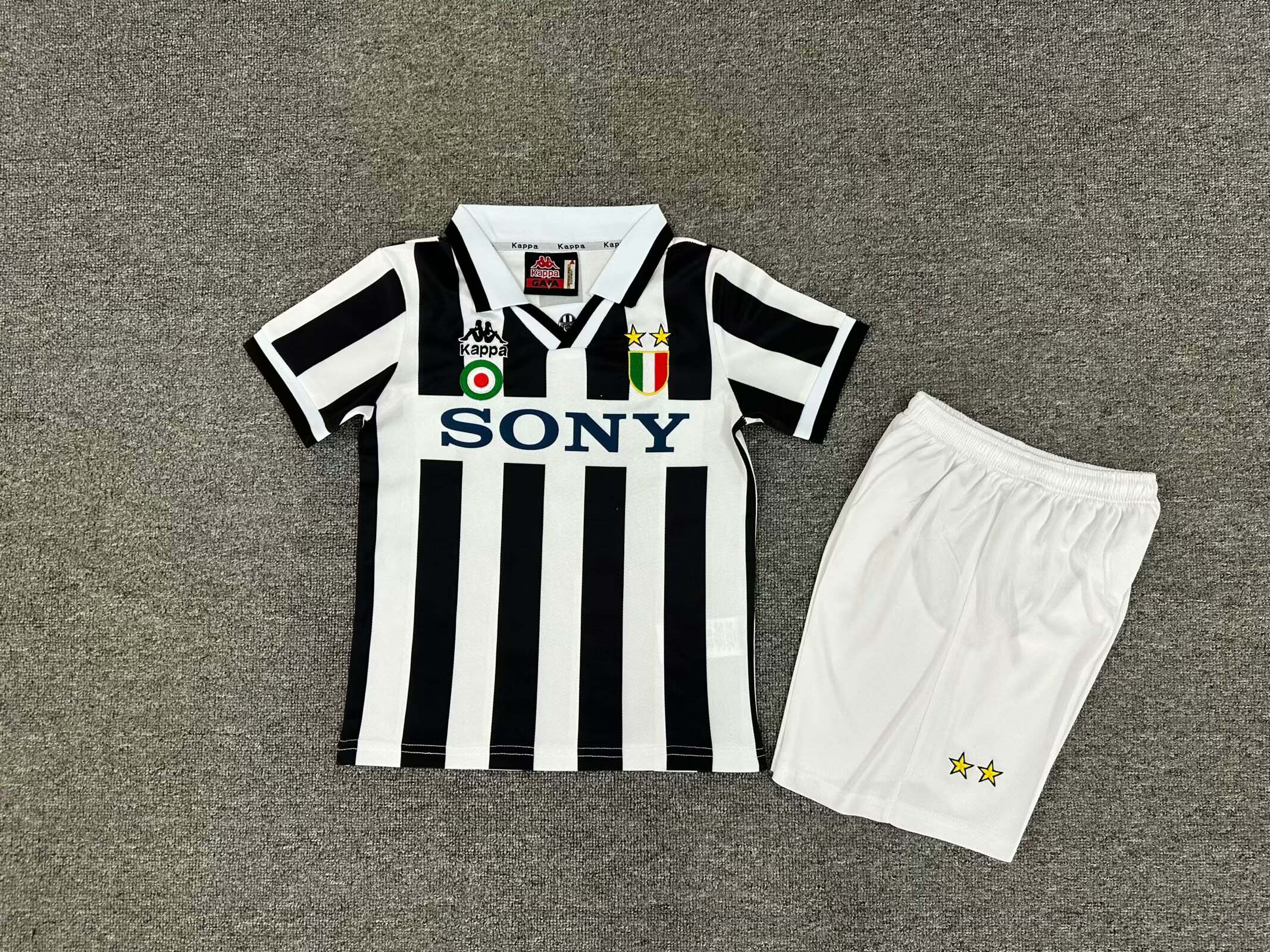 1995/1996 Retro Juventus Home Football Shirt Kids Size 1:1 Thai Quality