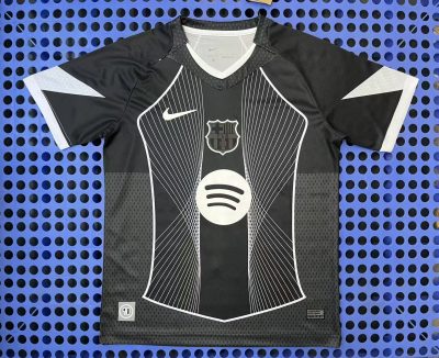 2025 Barcelona Concept Edition in Black and White Football Shirt 1:1 Thai Quality