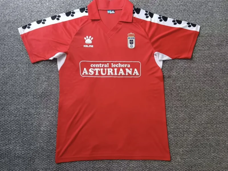 1990/1991 Retro Real Oviedo Vetusta Away Football Shirt 1:1 Thai Quality