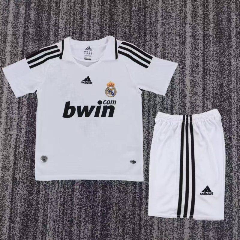 ee49686be1068a18697fba2c88d520e8 2008/09 Real Madrid Home Football Shirt Kids Size 1:1 Thai Quality