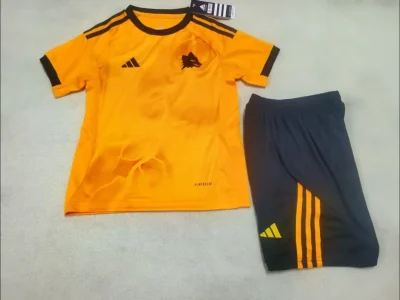 2025/2026 AS Roma Away Football Shirt Kids Size 1:1 Thai Quality