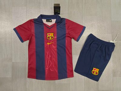 2000/2001 Barcelona Co-branded version Football Shirt Kids 1:1 Thai Quality