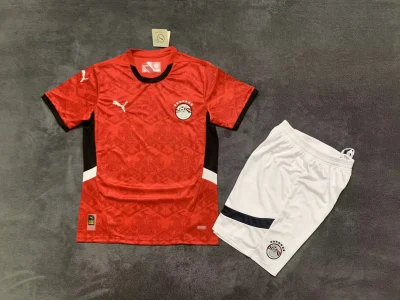 2025 Egypt Home Football Shirt Kids Size 1:1 Thai Quality