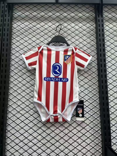 2025/2026 Atletico Madrid Home Football Shirt Baby Size 1:1 Thai Quality