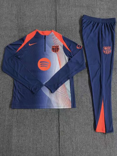 2025/2026 Barcelona Half-Pull Training Suit Football Shirt 1:1 Thai Quality Set