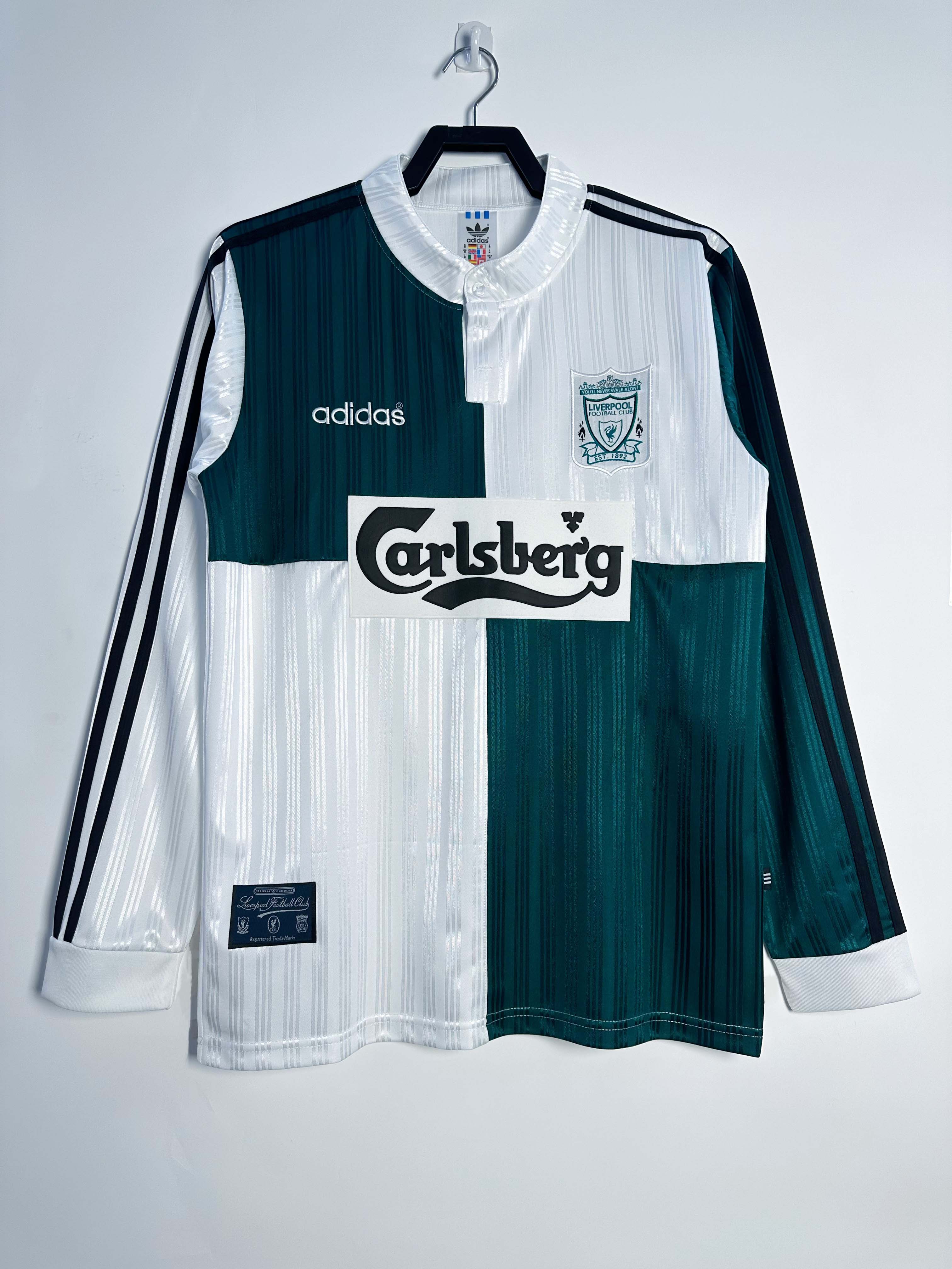 1995/1996 Retro Long Sleeve Liverpool Away Football Shirt 1:1 Thai Quality