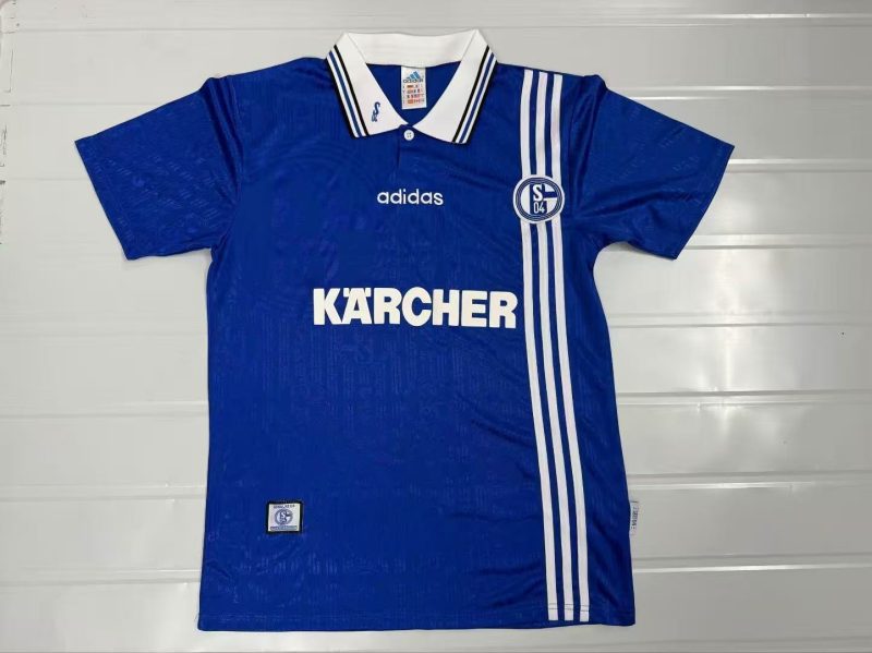 f83dfc756f01c428c1f28ff4824335ec 1996/1997 Retro Schalke 04 Home Football Shirt 1:1 Thai Quality