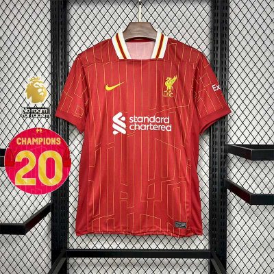 【CHAMPIONS】2024/2025 Liverpool Home Gold Custom Football Shirt 1:1 Thai Quality