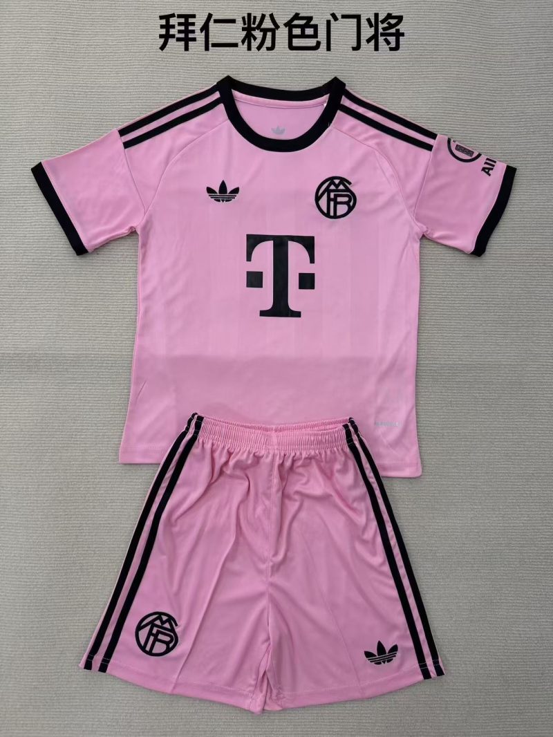fb37a29f335f19d571a7b91e7b3447ed 2025/2026 Bayern Munich Goalkeeper Football Shirt Kids Size 1:1 Thai Quality