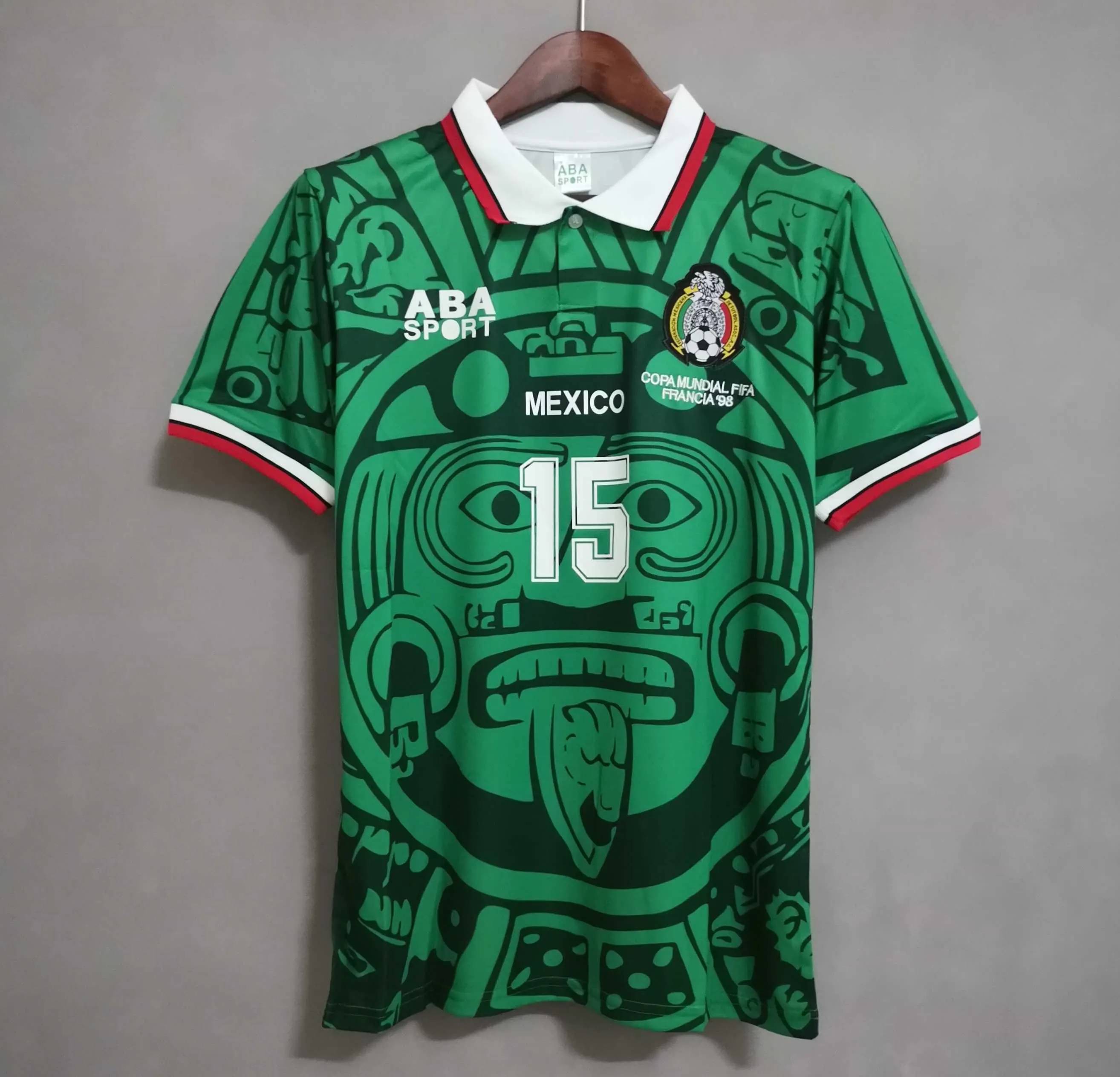1998 Retro Mexico Home Football Shirt 1:1 Thai Quality