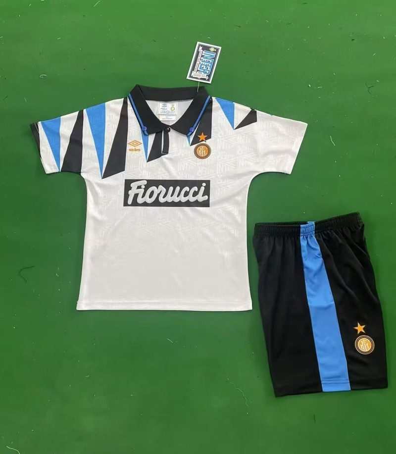 fc2c60b5a797b6038e77a70f5a9b64b3 1992/93 Inter Milan Away Football Shirt Kids Size 1:1 Thai Quality