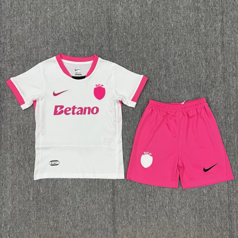 fc33e8d6830ae120b3ee5748cbb9529c 2025/2026 Sporting Lisbon Pink October Football Shirt Kids Size 1:1 Thai Quality