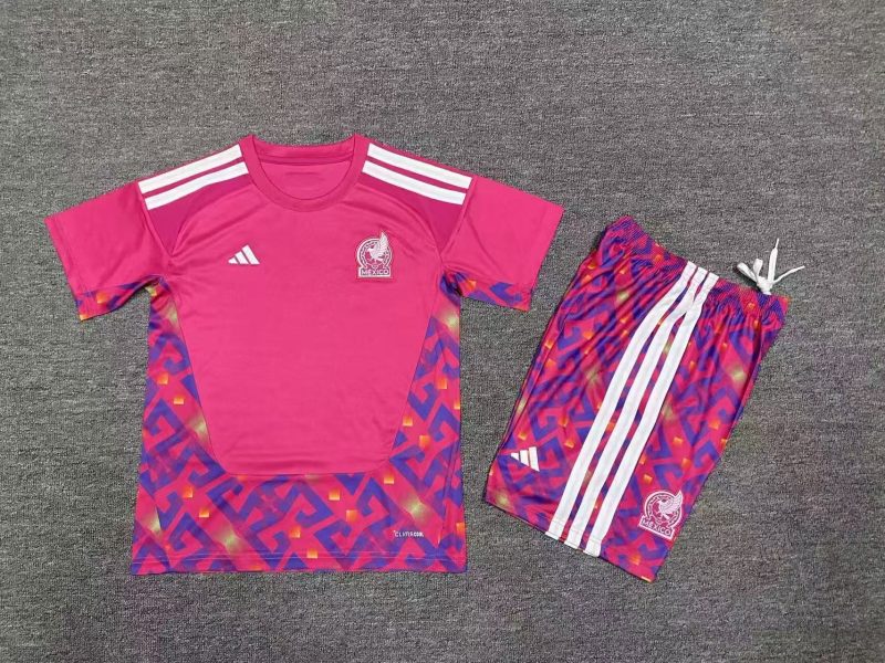 fd61f67162c0ca95e82a19ad50c65c3e 2026 Mexico Goalkeeper Football Kids Size 1:1 Thai Quality