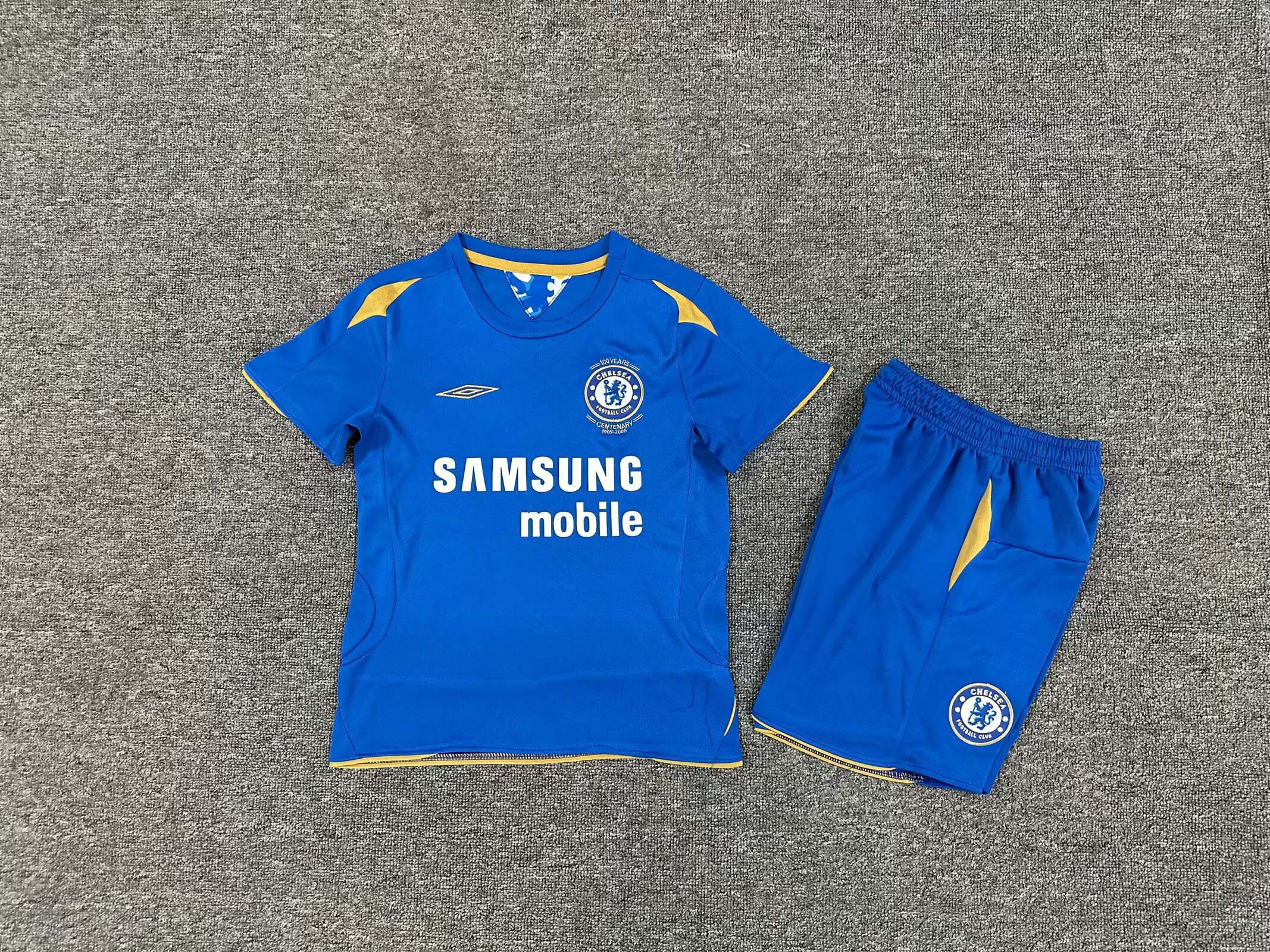 2005/2006 Retro Chelsea Home Football Shirt Kids Size 1:1 Thai Quality