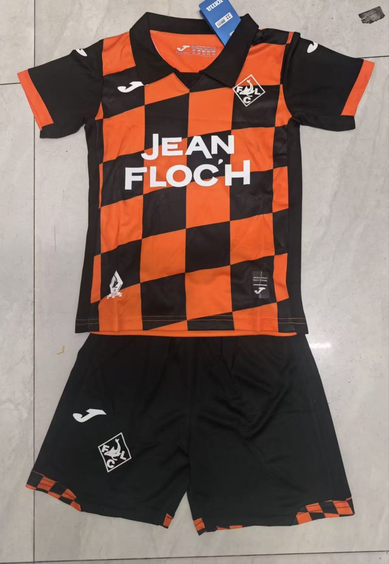 ff093040a110cdcc8cdd7c9685584053 2025/2026 FC Lorient Home Football Shirt Kids Size 1:1 Thai Quality