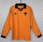 1980/1981 Retro Long sleeves Wolverhampton Wanderers Home Football Shirt 1:1 Thai Quality