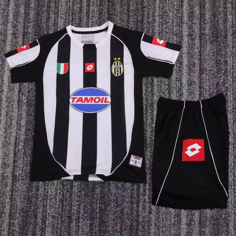 ff51b814deb66d6b65eeaacbf4f55613 2002/03 Juventus Home Football Shirt Kids Size 1:1 Thai Quality
