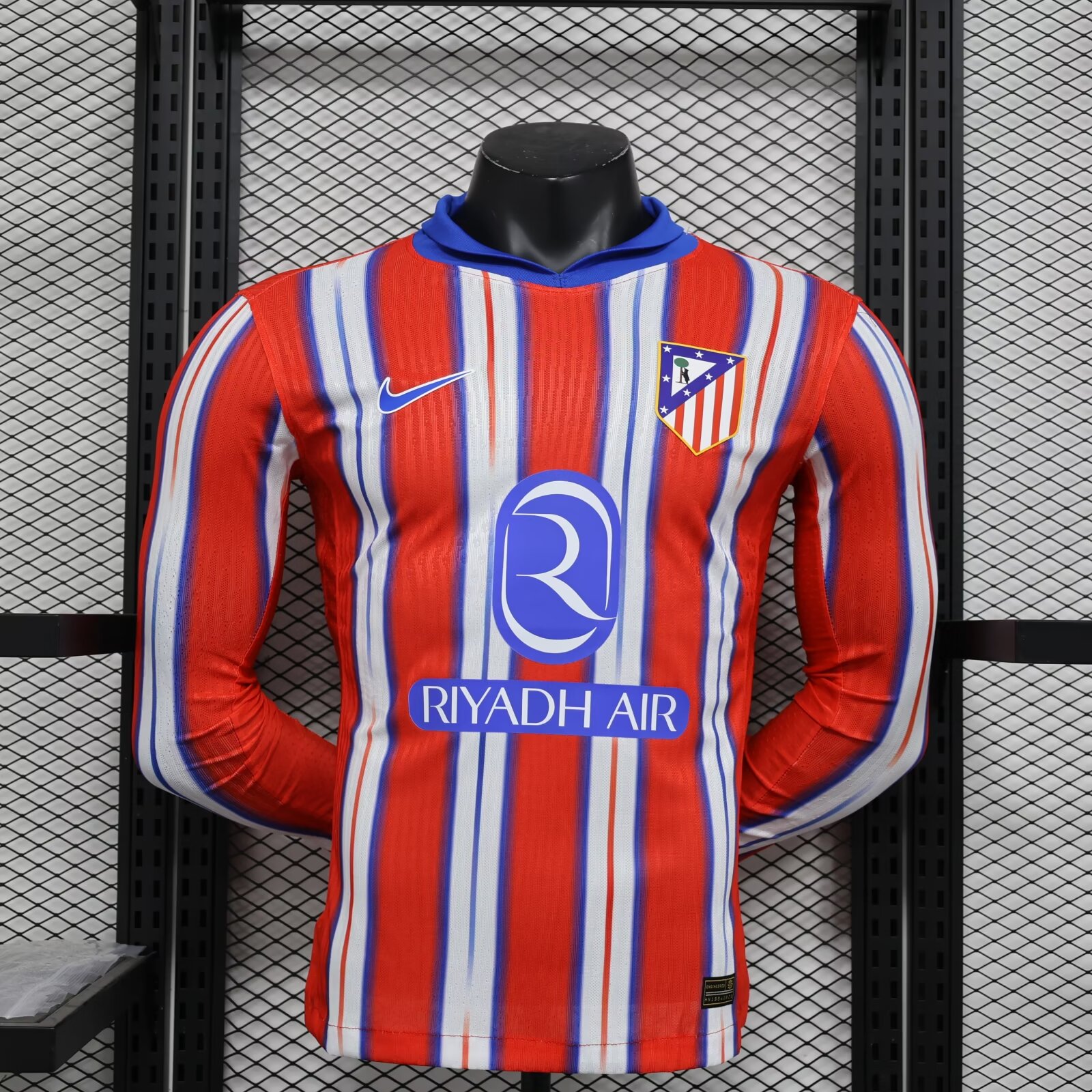 2024/2025 Player Version Long Sleeve Atletico Madrid Home Football Shirt 1:1 Thai Quality