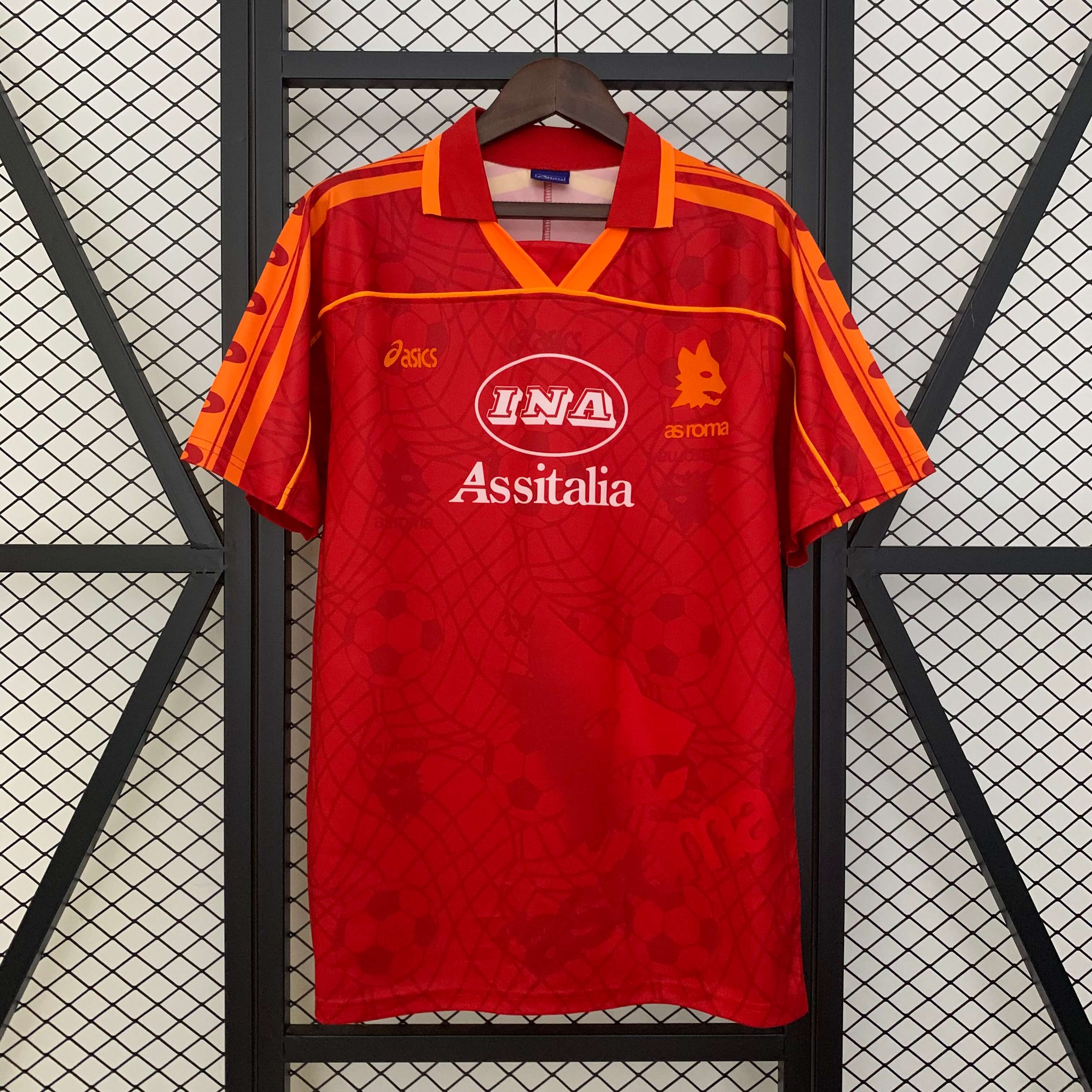 1995/1996 Retro AS Roma Home Football Shirt 1:1 Thai Quality