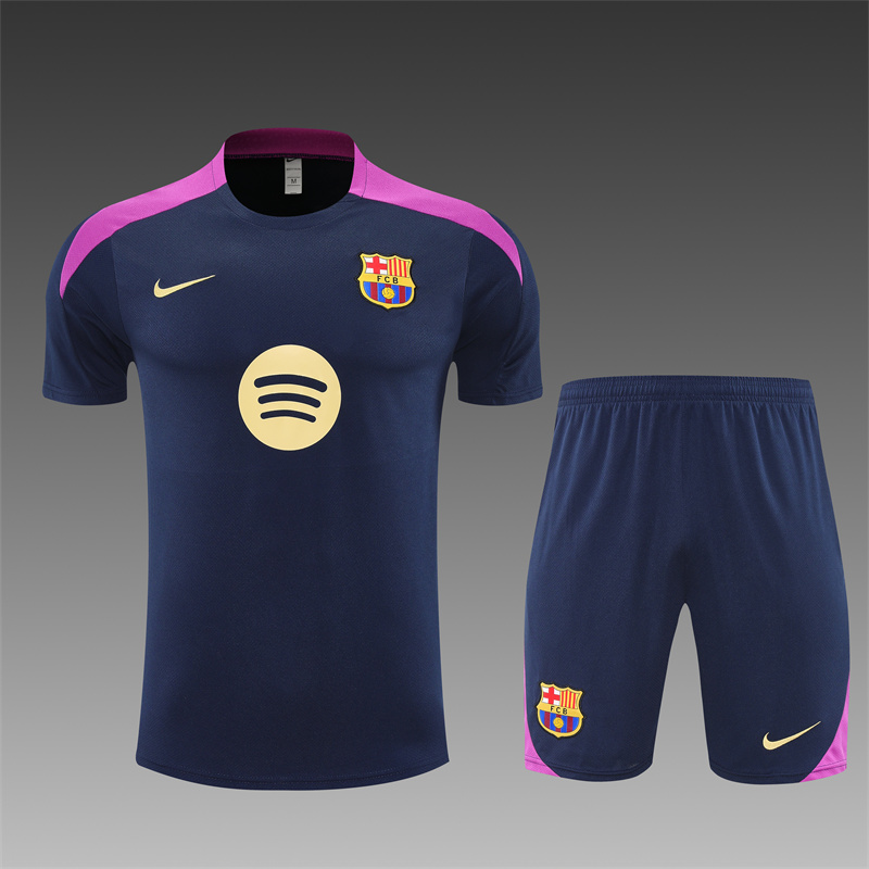 2025/2026 Barcelona Training Wear Royal Blue Set Shirt 1:1 Thai Quality
