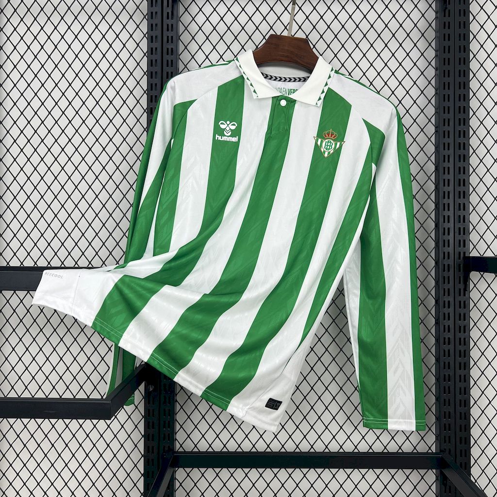 2024/20225 Long Sleeve Real Betis Home Football Shirt 1:1 Thai Quality