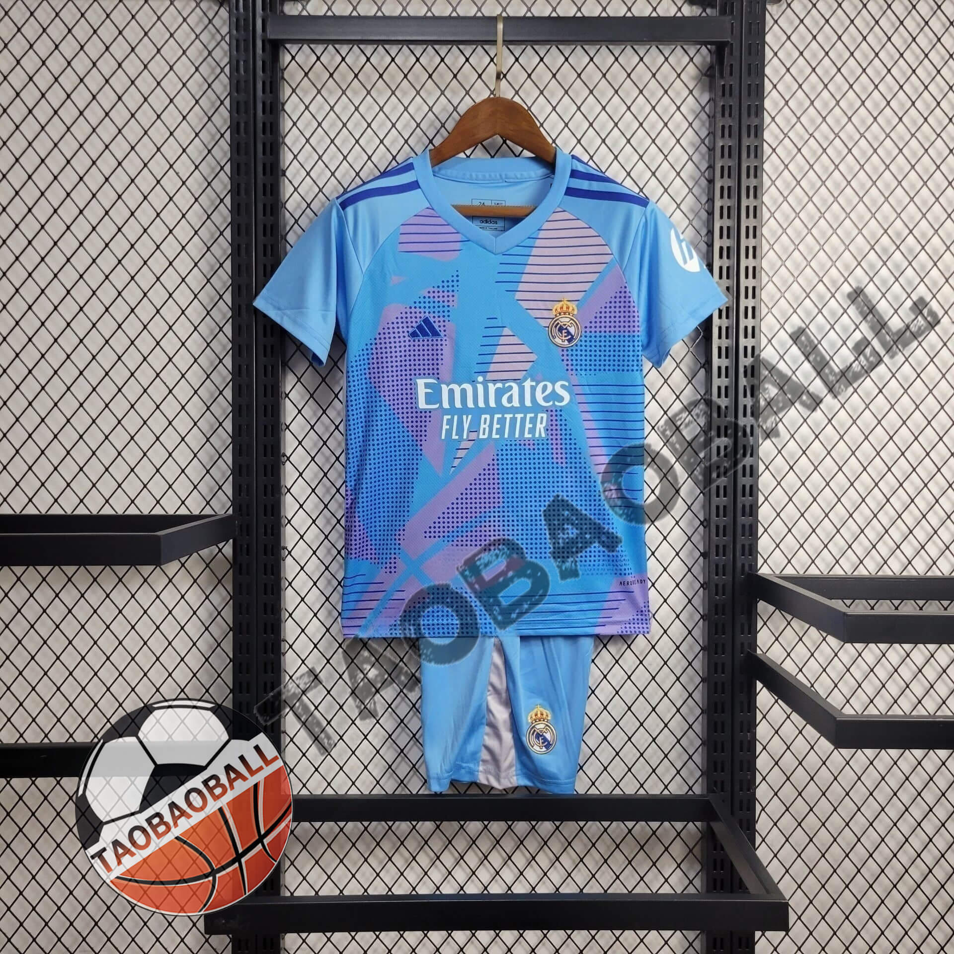 2024/2025 Real Madrid Goalkeeper Football Shirt Kids Size 1:1 Thai Quality