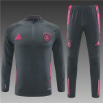 2024/2025 Germany Half-Pull Training Wear Grey Football Shirt