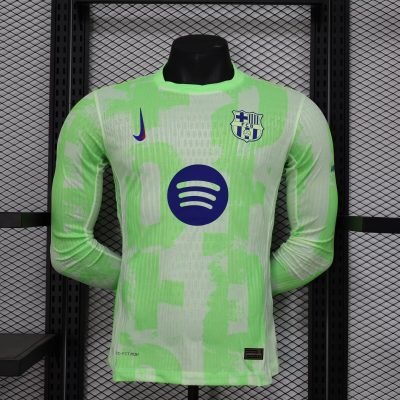 2024/2025 Long Sleeve Player Version Barcelona Third Away Football Shirt 1:1 Thai Quality