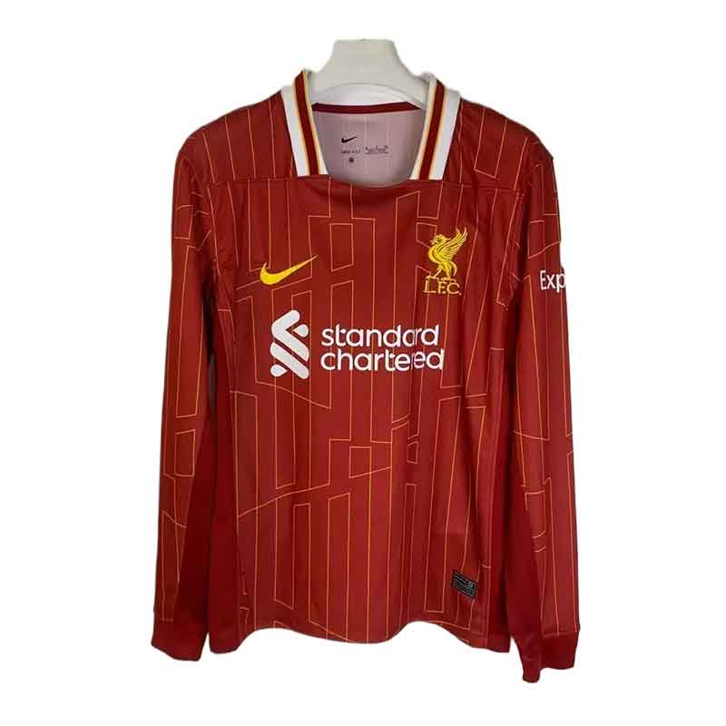 2024/2025 Long Sleeve Liverpool Home Football Shirt 1:1 Thai Quality