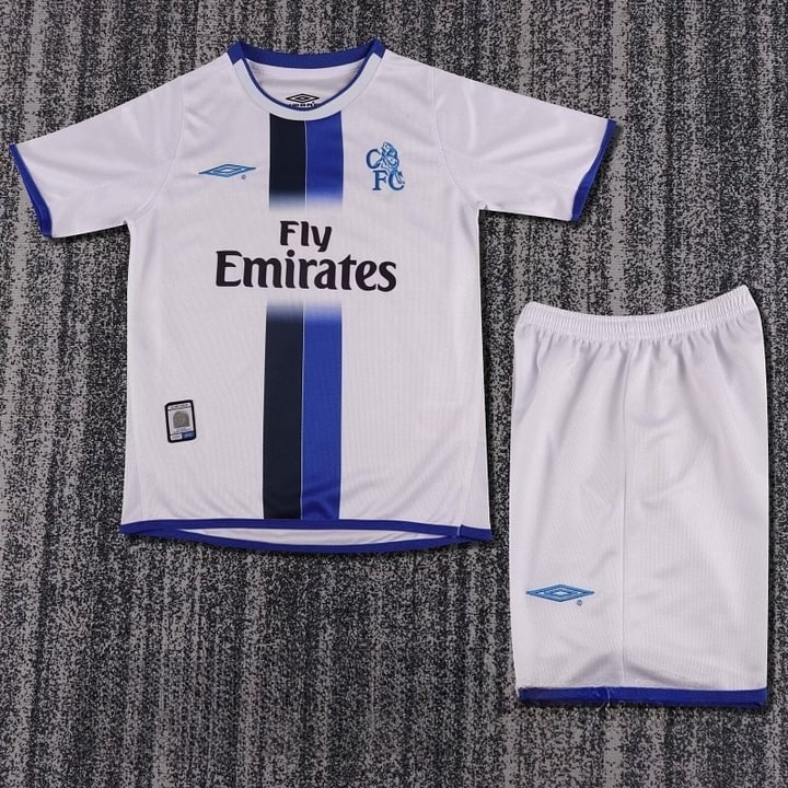 2003 Retro Chelsea Away Football Shirt Kids Size 1:1 Thai Quality