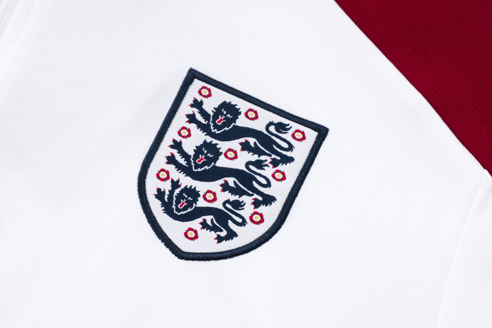 2024/2025 England Half-Pull Training Wear White Football Shirt Kids Size - Image 7