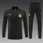 2024/2025 Dortmund Half-Pull Training Wear Black Football Shirt