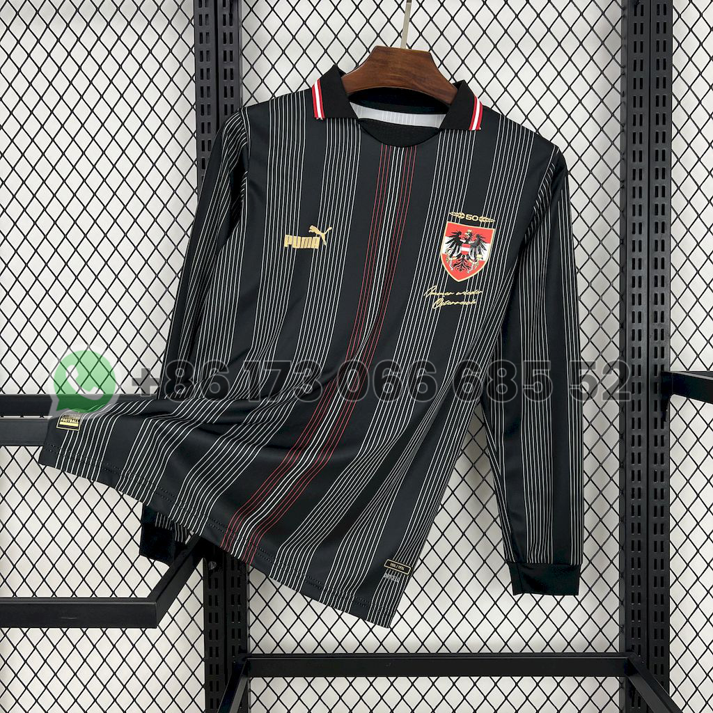 2024 Long Sleeve Austria 50th Anniversary Football Shirt 1:1 Thai Quality