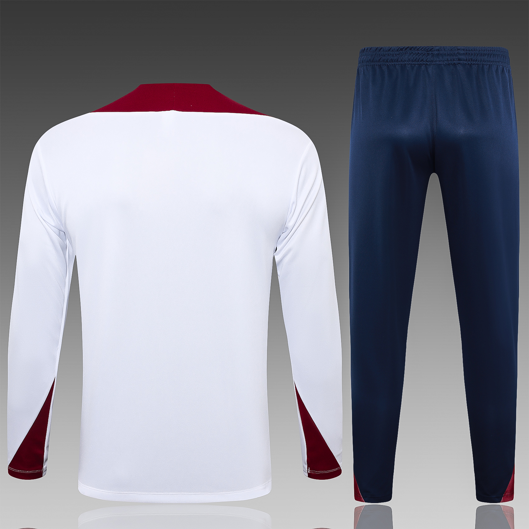 2024/2025 England Half-Pull Training Wear White Football Shirt Kids Size - Image 2