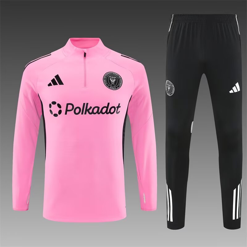 2025/2026 Inter Miami Half-Pull Training Suit Football Shirt 1:1 Thai Quality Set