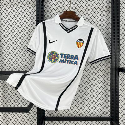 2000/2001 Retro Valencia Home Football Shirt 1:1 Thai Quality