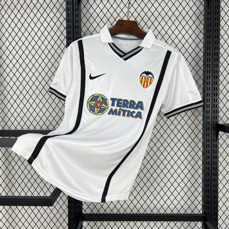 2000/2001 Retro Valencia Home Football Shirt 1:1 Thai Quality