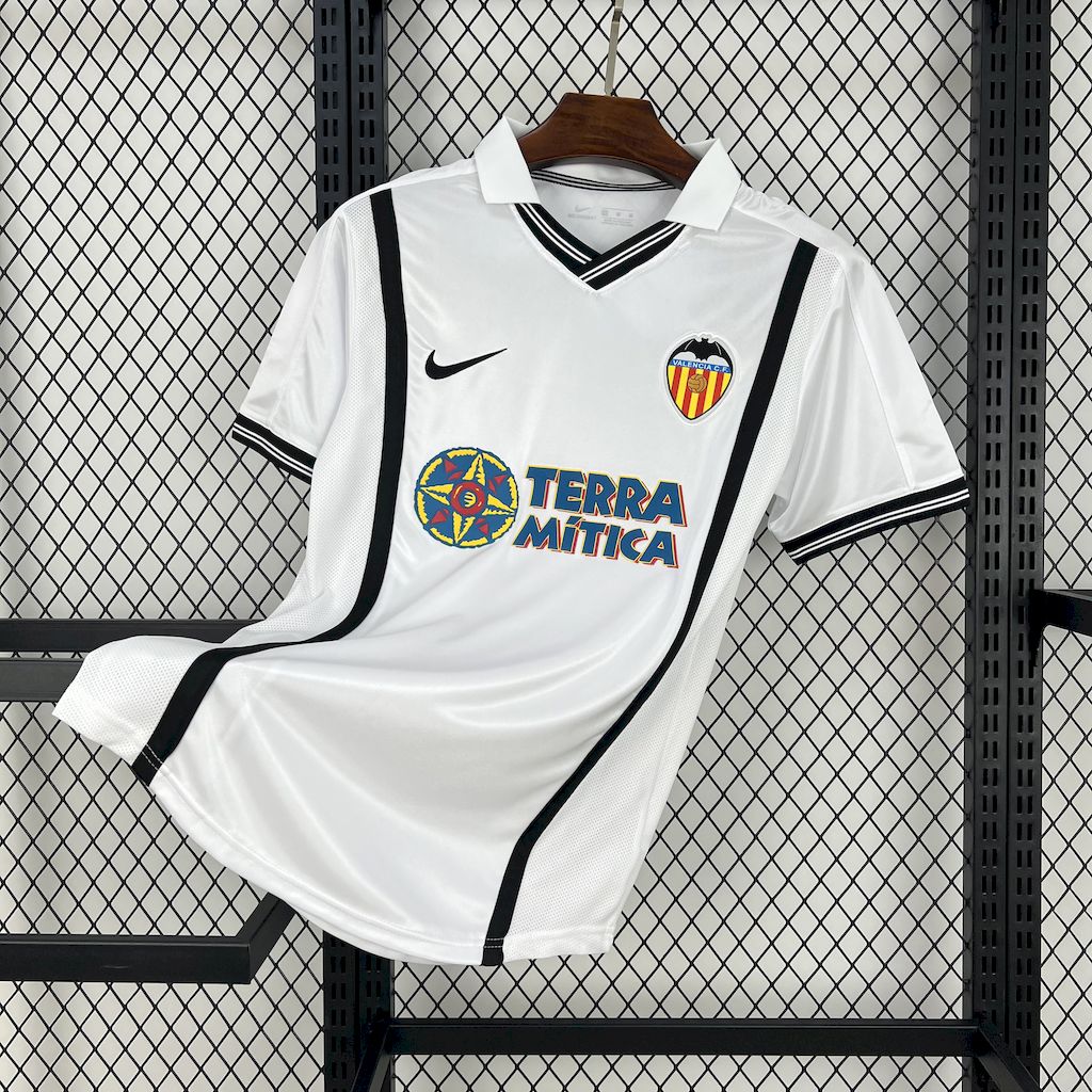 2000/2001 Retro Valencia Home Football Shirt 1:1 Thai Quality