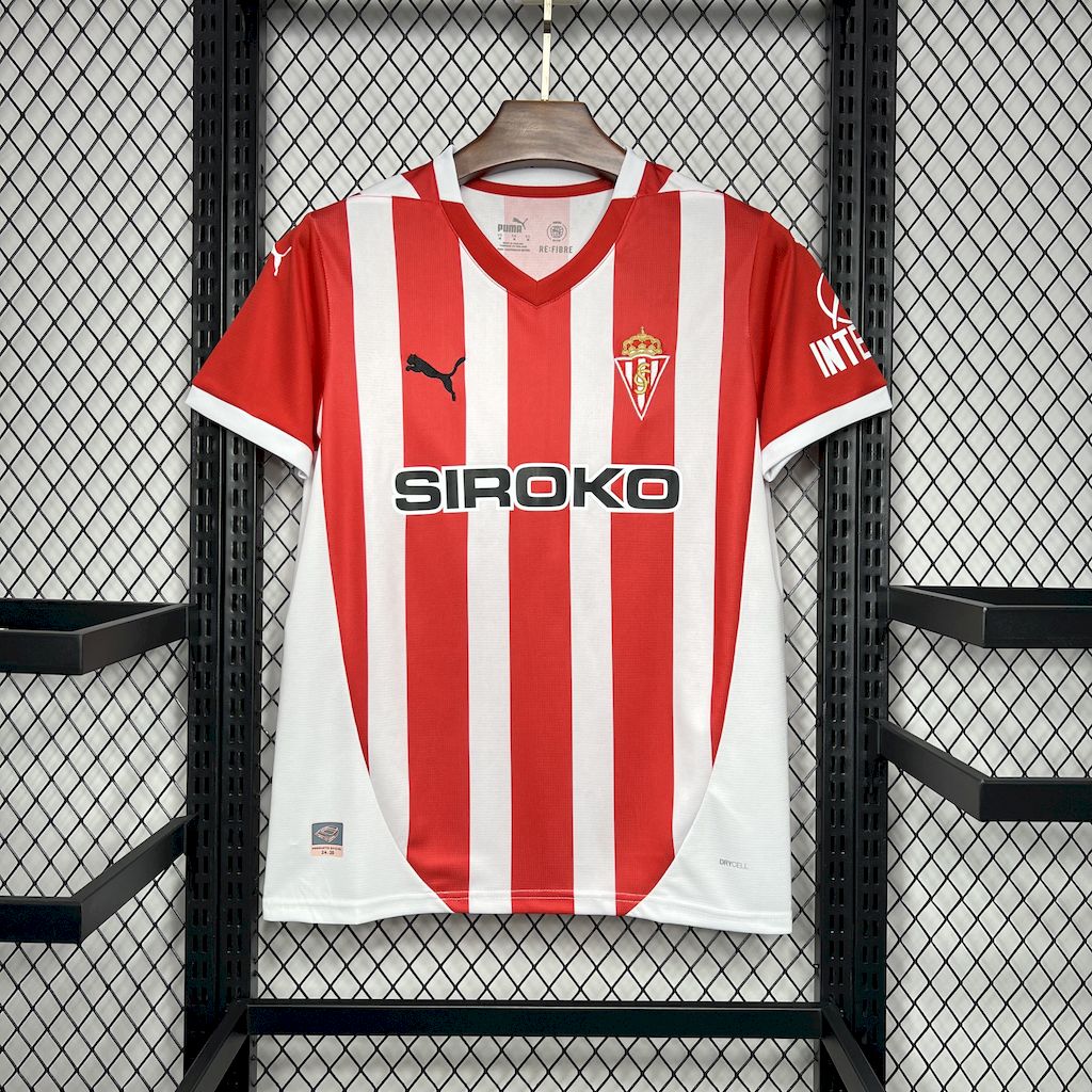 2024/2025 Sporting de Gijon Home Football Shirt 1:1 Thai Quality